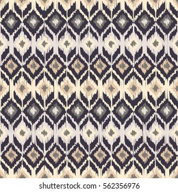 Ethnic boho seamless pattern. Ikat. Print. Repeating background. Cloth design, wallpaper.