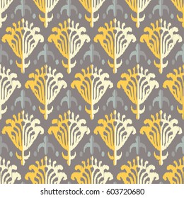 Ethnic boho seamless pattern. Ikat. Print. Repeating background. Cloth design, wallpaper.