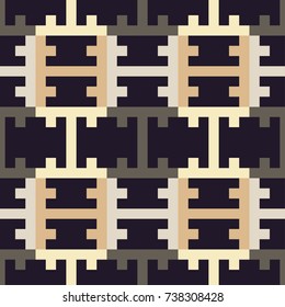 Ethnic boho seamless pattern. Indonesian pattern. Retro motif. Textile rapport.