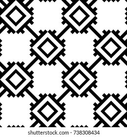 Ethnic boho seamless pattern. Indonesian pattern. Retro motif. Textile rapport.