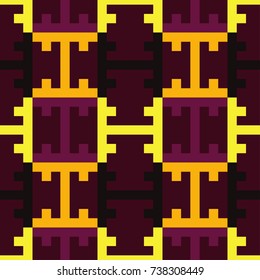Ethnic boho seamless pattern. Indonesian pattern. Retro motif. Textile rapport.