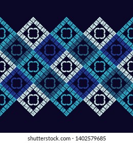 Ethnic boho seamless pattern. Lace. Embroidery on fabric. Patchwork texture. Weaving. Traditional ornament. Tribal pattern. Folk motif. Can be used for wallpaper, textile, wrapping, web.
