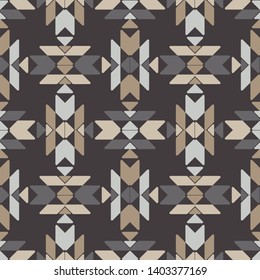 Ethnic boho seamless pattern. Lace. Embroidery on fabric. Patchwork texture. Weaving. Traditional ornament. Tribal pattern. Folk motif. Can be used for wallpaper, textile, wrapping, web.