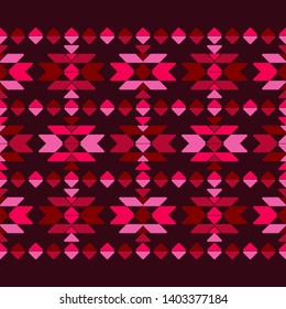 Ethnic boho seamless pattern. Lace. Embroidery on fabric. Patchwork texture. Weaving. Traditional ornament. Tribal pattern. Folk motif. Can be used for wallpaper, textile, wrapping, web.