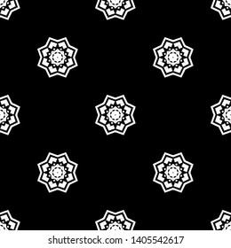 Ethnic boho seamless pattern. Lace. Embroidery on fabric. Patchwork texture. Weaving. Traditional ornament. Tribal pattern. Folk motif. Can be used for wallpaper, textile, wrapping, web.