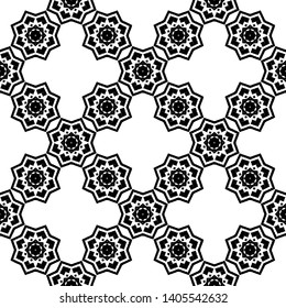 Ethnic boho seamless pattern. Lace. Embroidery on fabric. Patchwork texture. Weaving. Traditional ornament. Tribal pattern. Folk motif. Can be used for wallpaper, textile, wrapping, web.