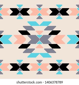 Ethnic boho seamless pattern. Lace. Embroidery on fabric. Patchwork texture. Weaving. Traditional ornament. Tribal pattern. Folk motif. Can be used for wallpaper, textile, wrapping, web.