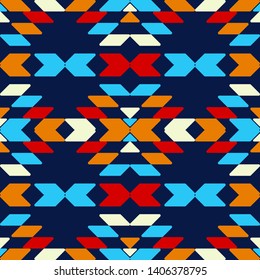 Ethnic boho seamless pattern. Lace. Embroidery on fabric. Patchwork texture. Weaving. Traditional ornament. Tribal pattern. Folk motif. Can be used for wallpaper, textile, wrapping, web.
