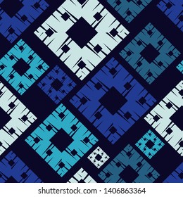 Ethnic boho seamless pattern. Lace. Embroidery on fabric. Patchwork texture. Weaving. Traditional ornament. Tribal pattern. Folk motif. Can be used for wallpaper, textile, wrapping, web.