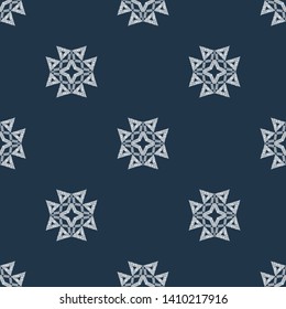 Ethnic boho seamless pattern. Lace. Embroidery on fabric. Patchwork texture. Weaving. Traditional ornament. Tribal pattern. Folk motif. Can be used for wallpaper, textile, wrapping, web.