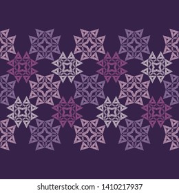Ethnic boho seamless pattern. Lace. Embroidery on fabric. Patchwork texture. Weaving. Traditional ornament. Tribal pattern. Folk motif. Can be used for wallpaper, textile, wrapping, web.