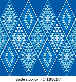 Ethnic boho seamless pattern. Lace. Embroidery on fabric. Patchwork texture. Weaving. Traditional ornament. Tribal pattern. Folk motif. Can be used for wallpaper, textile, wrapping, web.