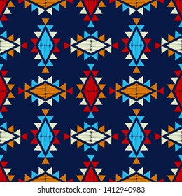Ethnic boho seamless pattern. Lace. Embroidery on fabric. Patchwork texture. Weaving. Traditional ornament. Tribal pattern. Folk motif. Can be used for wallpaper, textile, wrapping, web.