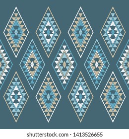 Ethnic boho seamless pattern. Lace. Embroidery on fabric. Patchwork texture. Weaving. Traditional ornament. Tribal pattern. Folk motif. Can be used for wallpaper, textile, wrapping, web.