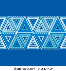 Ethnic boho seamless pattern. Lace. Embroidery on fabric. Patchwork texture. Weaving. Traditional ornament. Tribal pattern. Folk motif. Can be used for wallpaper, textile, wrapping, web.