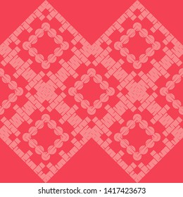 Ethnic boho seamless pattern. Lace. Embroidery on fabric. Patchwork texture. Weaving. Traditional ornament. Tribal pattern. Folk motif. Can be used for wallpaper, textile, wrapping, web.