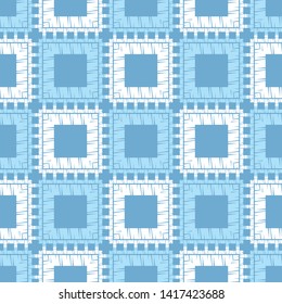 Ethnic boho seamless pattern. Lace. Embroidery on fabric. Patchwork texture. Weaving. Traditional ornament. Tribal pattern. Folk motif. Can be used for wallpaper, textile, wrapping, web.