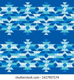 Ethnic boho seamless pattern. Lace. Embroidery on fabric. Patchwork texture. Weaving. Traditional ornament. Tribal pattern. Folk motif. Can be used for wallpaper, textile, wrapping, web.