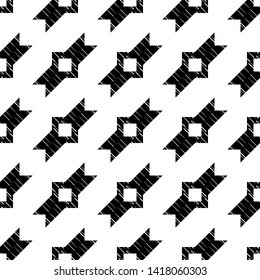 Ethnic boho seamless pattern. Lace. Embroidery on fabric. Patchwork texture. Weaving. Traditional ornament. Tribal pattern. Folk motif. Can be used for wallpaper, textile, wrapping, web.