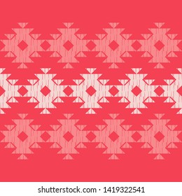 Ethnic boho seamless pattern. Lace. Embroidery on fabric. Patchwork texture. Weaving. Traditional ornament. Tribal pattern. Folk motif. Can be used for wallpaper, textile, wrapping, web.