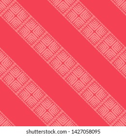 Ethnic boho seamless pattern. Lace. Embroidery on fabric. Patchwork texture. Weaving. Traditional ornament. Tribal pattern. Folk motif. Can be used for wallpaper, textile, wrapping, web.