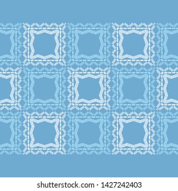 Ethnic boho seamless pattern. Lace. Embroidery on fabric. Patchwork texture. Weaving. Traditional ornament. Tribal pattern. Folk motif. Can be used for wallpaper, textile, wrapping, web.