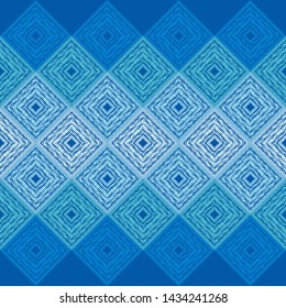 Ethnic boho seamless pattern. Lace. Embroidery on fabric. Patchwork texture. Weaving. Traditional ornament. Tribal pattern. Folk motif. Can be used for wallpaper, textile, wrapping, web.