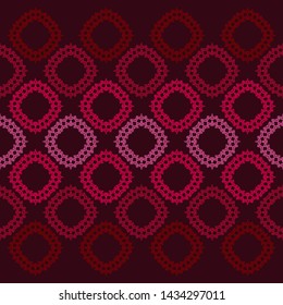 Ethnic boho seamless pattern. Lace. Embroidery on fabric. Patchwork texture. Weaving. Traditional ornament. Tribal pattern. Folk motif. Can be used for wallpaper, textile, wrapping, web.