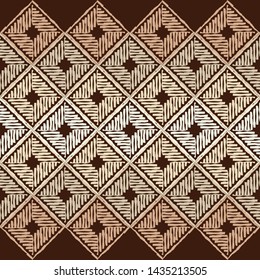 Ethnic boho seamless pattern. Lace. Embroidery on fabric. Patchwork texture. Weaving. Traditional ornament. Tribal pattern. Folk motif. Can be used for wallpaper, textile, wrapping, web.