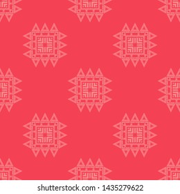 Ethnic boho seamless pattern. Lace. Embroidery on fabric. Patchwork texture. Weaving. Traditional ornament. Tribal pattern. Folk motif. Can be used for wallpaper, textile, wrapping, web.
