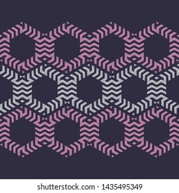 Ethnic boho seamless pattern. Lace. Embroidery on fabric. Patchwork texture. Weaving. Traditional ornament. Tribal pattern. Folk motif. Can be used for wallpaper, textile, wrapping, web.
