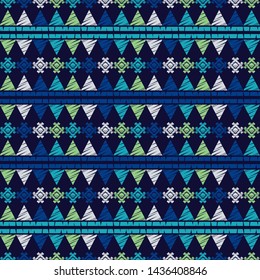 Ethnic boho seamless pattern. Lace. Embroidery on fabric. Patchwork texture. Weaving. Traditional ornament. Tribal pattern. Folk motif. Can be used for wallpaper, textile, wrapping, web.