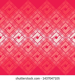 Ethnic boho seamless pattern. Lace. Embroidery on fabric. Patchwork texture. Weaving. Traditional ornament. Tribal pattern. Folk motif. Can be used for wallpaper, textile, wrapping, web.