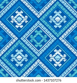 Ethnic boho seamless pattern. Lace. Embroidery on fabric. Patchwork texture. Weaving. Traditional ornament. Tribal pattern. Folk motif. Can be used for wallpaper, textile, wrapping, web.