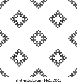 Ethnic boho seamless pattern. Lace. Embroidery on fabric. Patchwork texture. Weaving. Traditional ornament. Tribal pattern. Folk motif. Can be used for wallpaper, textile, wrapping, web.