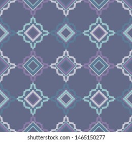 Ethnic boho seamless pattern. Lace. Embroidery on fabric. Patchwork texture. Weaving. Traditional ornament. Tribal pattern. Folk motif. Can be used for wallpaper, textile, wrapping, web.