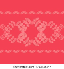 Ethnic boho seamless pattern. Lace. Embroidery on fabric. Patchwork texture. Weaving. Traditional ornament. Tribal pattern. Folk motif. Can be used for wallpaper, textile, wrapping, web.