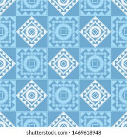 Ethnic boho seamless pattern. Lace. Embroidery on fabric. Patchwork texture. Weaving. Traditional ornament. Tribal pattern. Folk motif. Can be used for wallpaper, textile, wrapping, web.