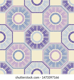 Ethnic boho seamless pattern. Lace. Embroidery on fabric. Patchwork texture. Weaving. Traditional ornament. Tribal pattern. Folk motif. Can be used for wallpaper, textile, wrapping, web.