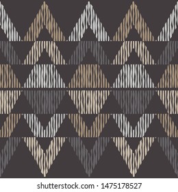 Ethnic boho seamless pattern. Lace. Embroidery on fabric. Patchwork texture. Weaving. Traditional ornament. Tribal pattern. Folk motif. Can be used for wallpaper, textile, wrapping, web.