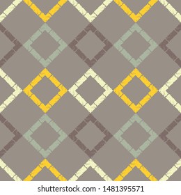 Ethnic boho seamless pattern. Lace. Embroidery on fabric. Patchwork texture. Weaving. Traditional ornament. Tribal pattern. Folk motif. Can be used for wallpaper, textile, wrapping, web.