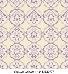 Ethnic boho seamless pattern. Lace. Embroidery on fabric. Patchwork texture. Weaving. Traditional ornament. Tribal pattern. Folk motif. Can be used for wallpaper, textile, wrapping, web.