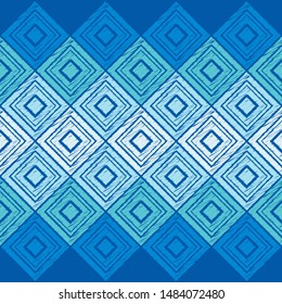 Ethnic boho seamless pattern. Lace. Embroidery on fabric. Patchwork texture. Weaving. Traditional ornament. Tribal pattern. Folk motif. Can be used for wallpaper, textile, wrapping, web.