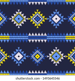 Ethnic boho seamless pattern. Lace. Embroidery on fabric. Patchwork texture. Weaving. Traditional ornament. Tribal pattern. Folk motif. Can be used for wallpaper, textile, wrapping, web.