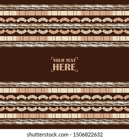 Ethnic boho seamless pattern. Lace. Embroidery on fabric. Patchwork texture. Weaving. Traditional ornament. Tribal pattern. Folk motif. Can be used for wallpaper, textile, wrapping, web.