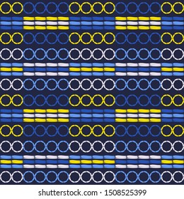 Ethnic boho seamless pattern. Lace. Embroidery on fabric. Patchwork texture. Weaving. Traditional ornament. Tribal pattern. Folk motif. Can be used for wallpaper, textile, wrapping, web.
