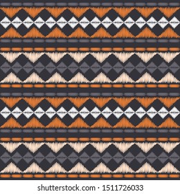 Ethnic boho seamless pattern. Lace. Embroidery on fabric. Patchwork texture. Weaving. Traditional ornament. Tribal pattern. Folk motif. Can be used for wallpaper, textile, wrapping, web.