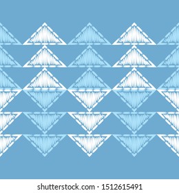 Ethnic boho seamless pattern. Lace. Embroidery on fabric. Patchwork texture. Weaving. Traditional ornament. Tribal pattern. Folk motif. Can be used for wallpaper, textile, wrapping, web.