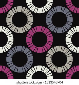 Ethnic boho seamless pattern. Lace. Embroidery on fabric. Patchwork texture. Weaving. Traditional ornament. Tribal pattern. Folk motif. Can be used for wallpaper, textile, wrapping, web. 