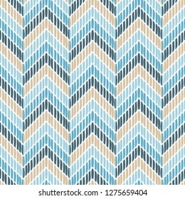 Ethnic boho seamless pattern. Mosaic of striped zigzag. Traditional ornament. Tribal pattern. Folk motif. Can be used for wallpaper, textile, invitation card, wrapping, web page background.